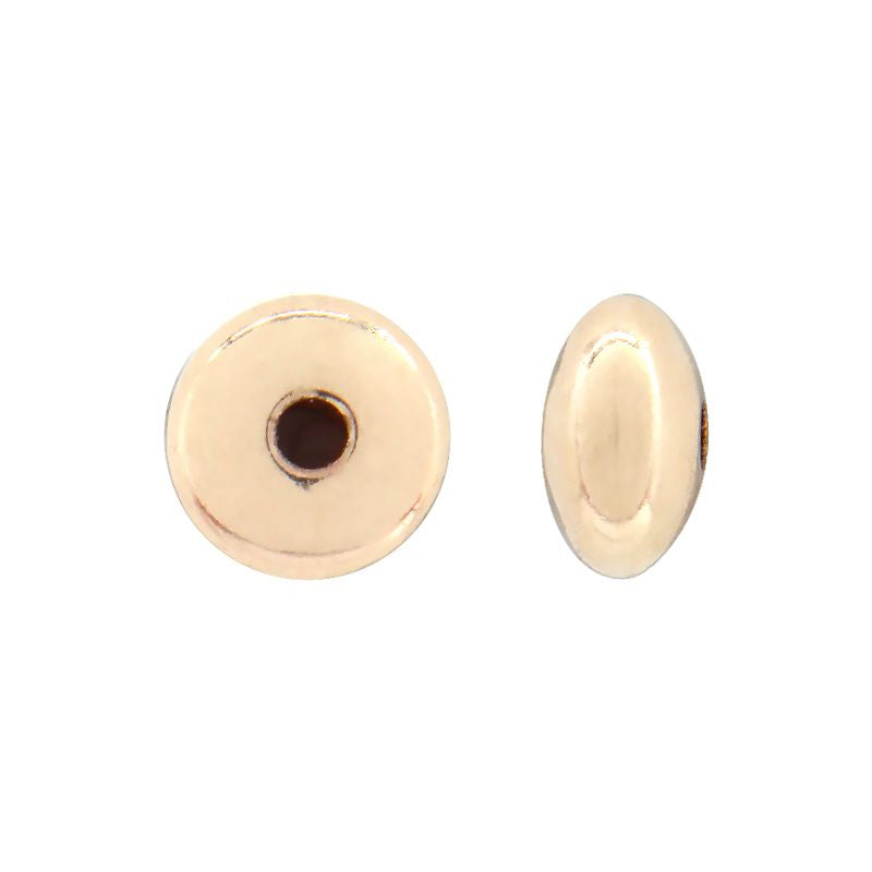 14kt Gold Filled Smooth Saucer Bead
