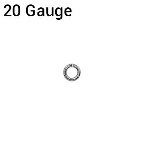 Stainless Steel Jump Ring Open Round - .032"/.8mm/20GA - 4mm OD