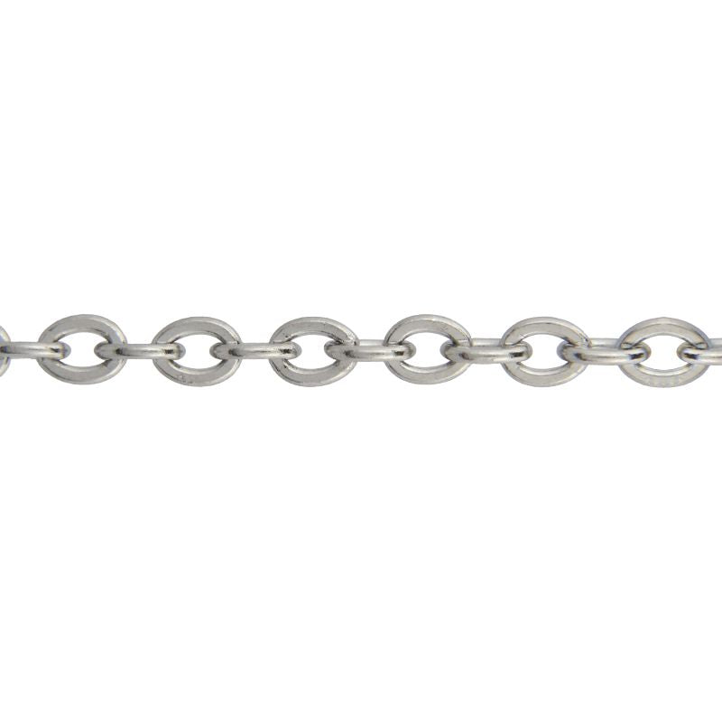 Stainless Steel Flat Cable Chain - 2.5x2mm Links