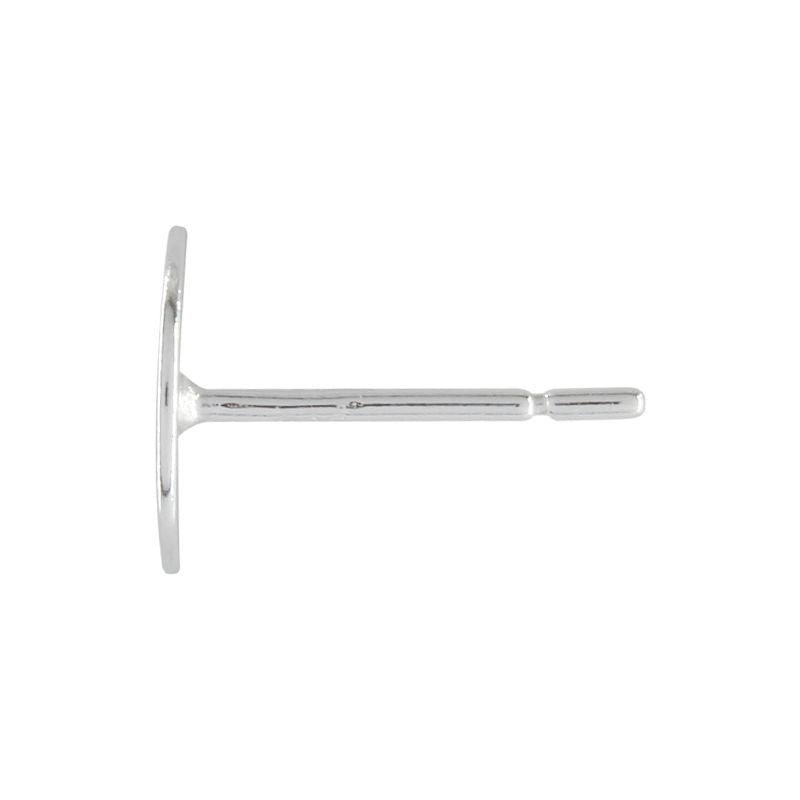 Sterling Silver Flat Pad with Post