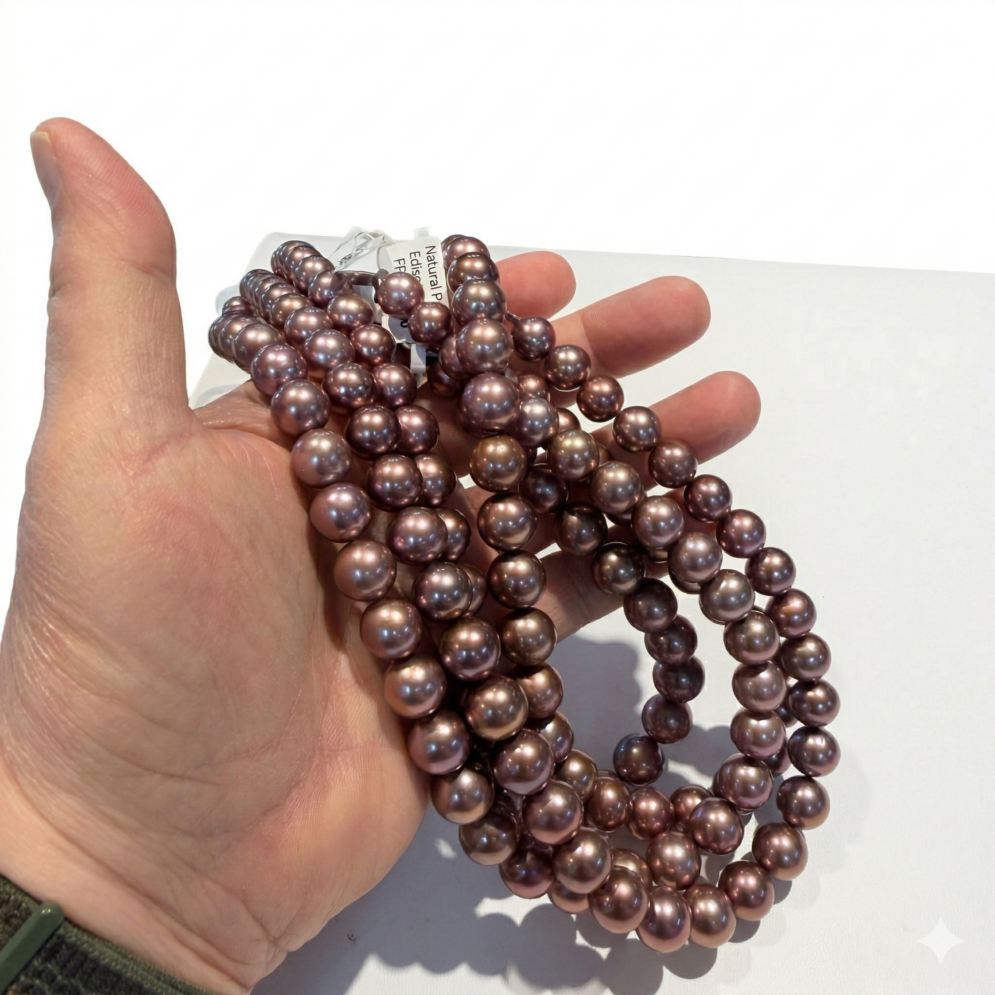 Natural color Purple Edison Pearls 10-12mm 15" Strands round AAA