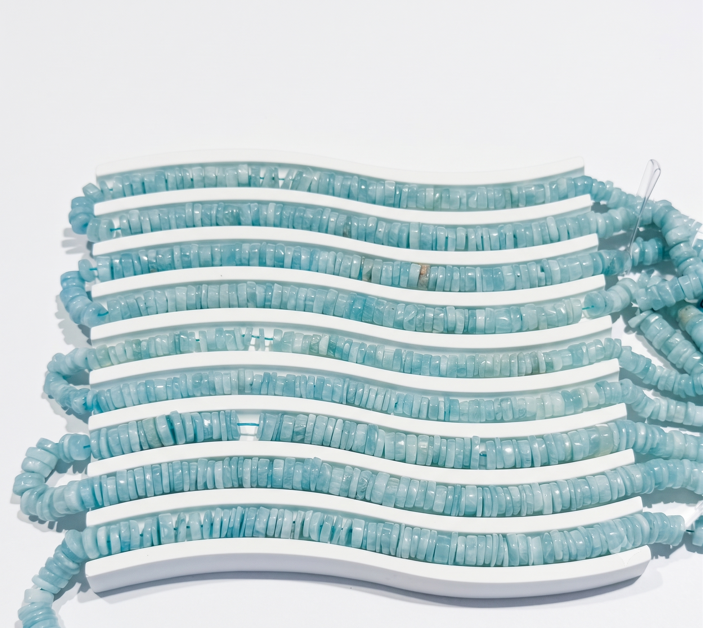 Amazonite Heishi Cut. Approx 15" strands