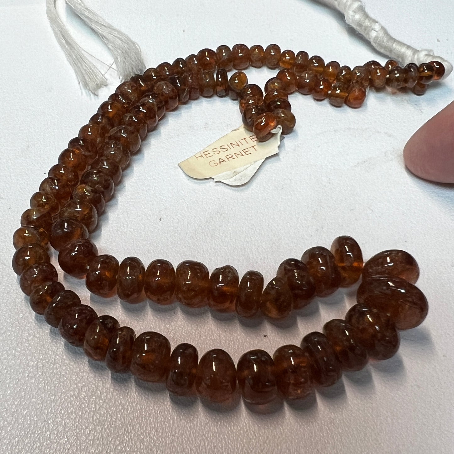 Garnet Hessinite beads 4-12mm 16" Graduated