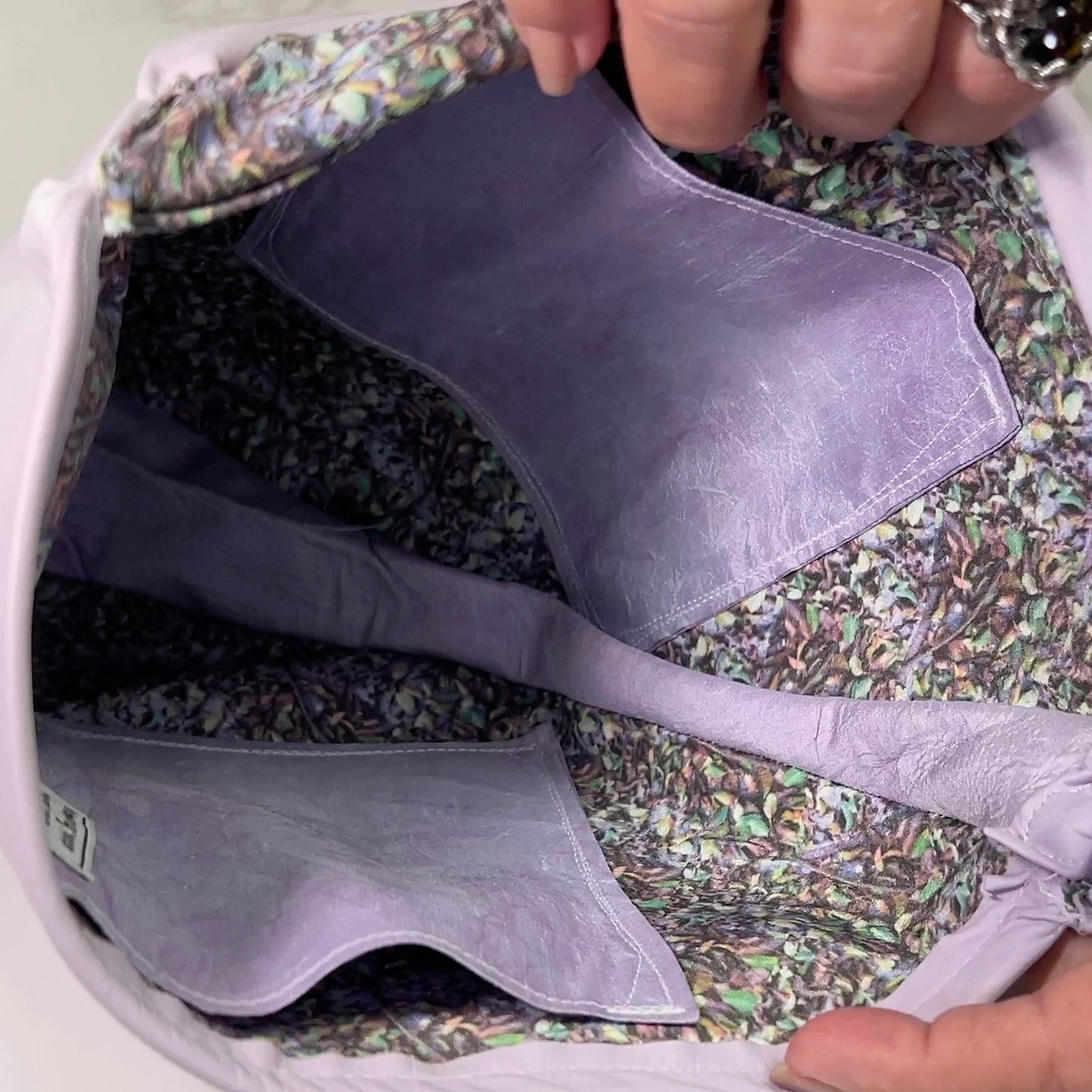 Lavender Folds Clutch