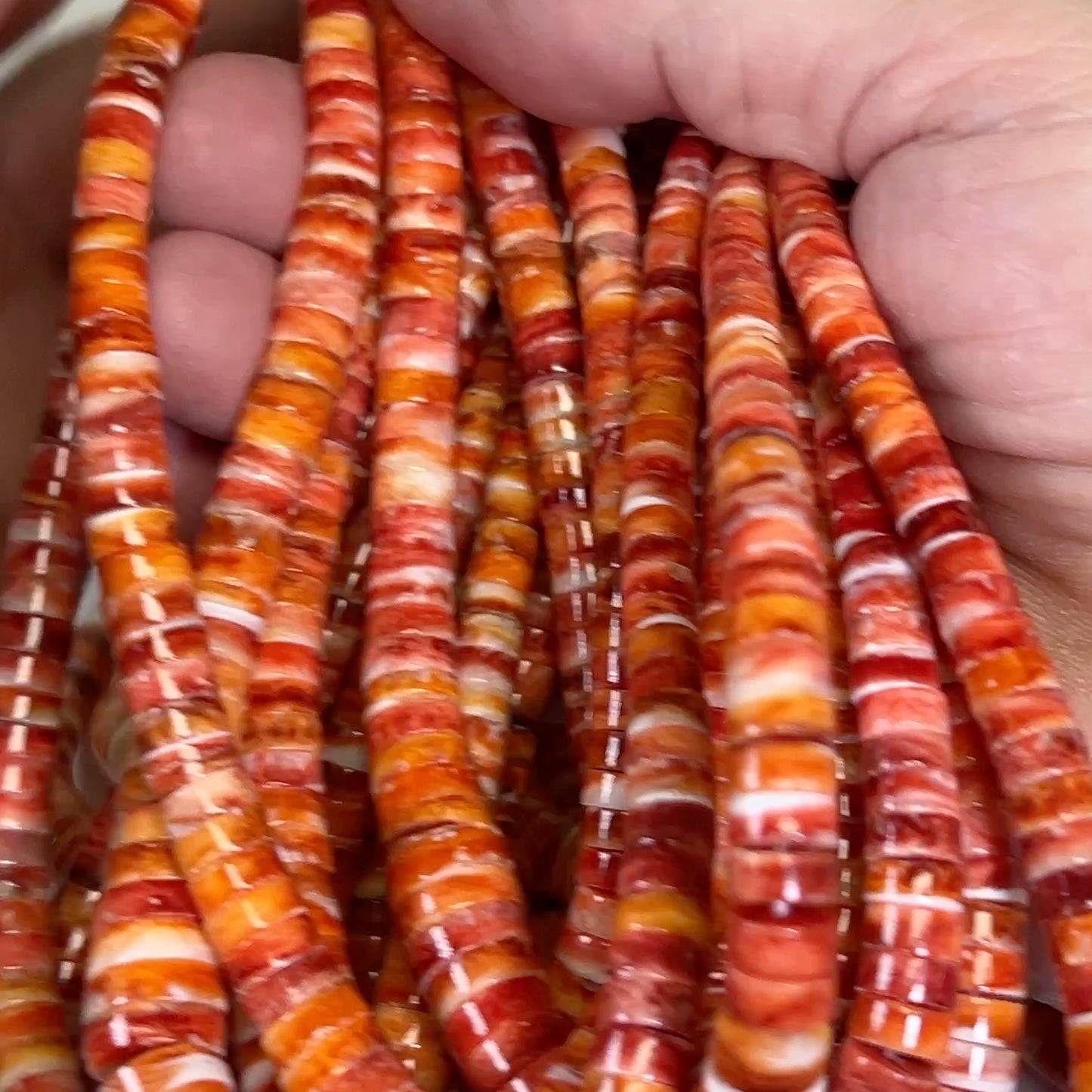 Spiny Oyster Beads 4-10mm 16"