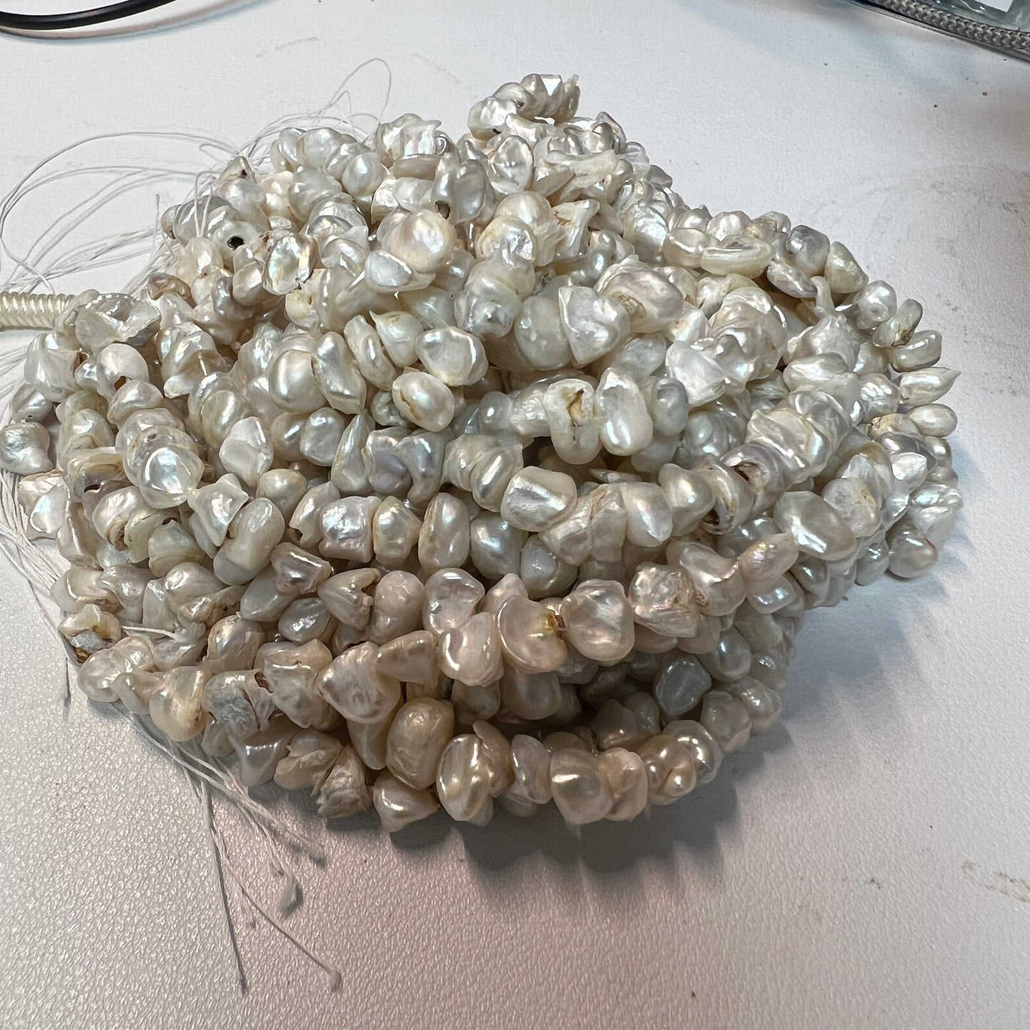 Natural Keshi Pearl Nuggets 6-8mm 16"