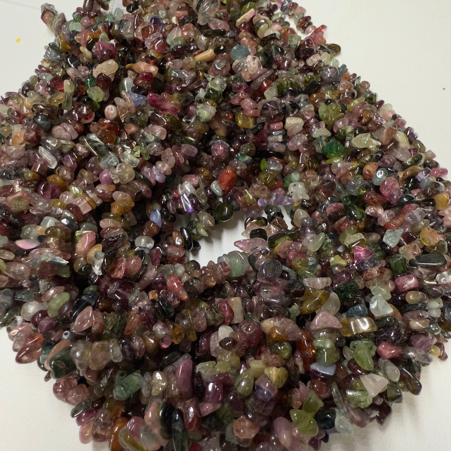 Tourmaline Tumble Polished stones from Brazil 16" strands