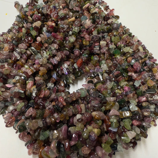 Tourmaline Tumble Polished stones from Brazil 16" strands