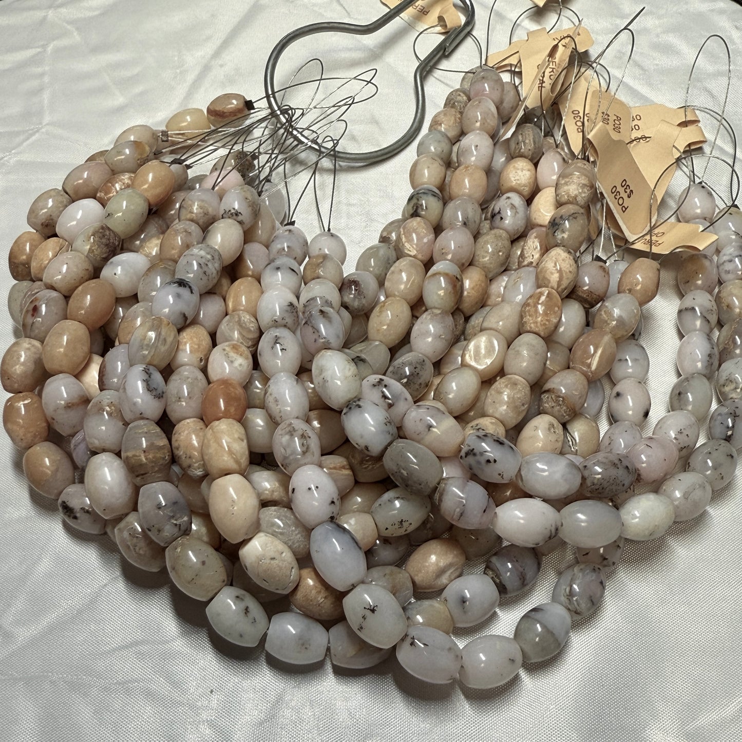 Peruvian Opal Beads approx. 8x11 8" strands