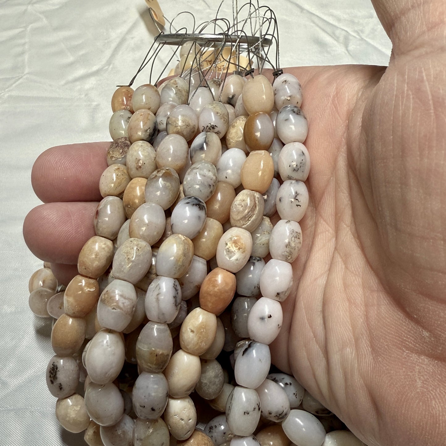 Peruvian Opal Beads approx. 8x11 8" strands
