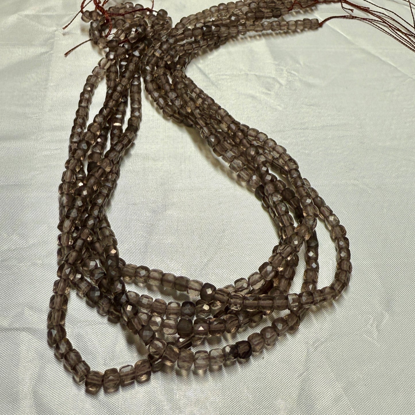 Gemstone Cube Beads 4mm 16" strands