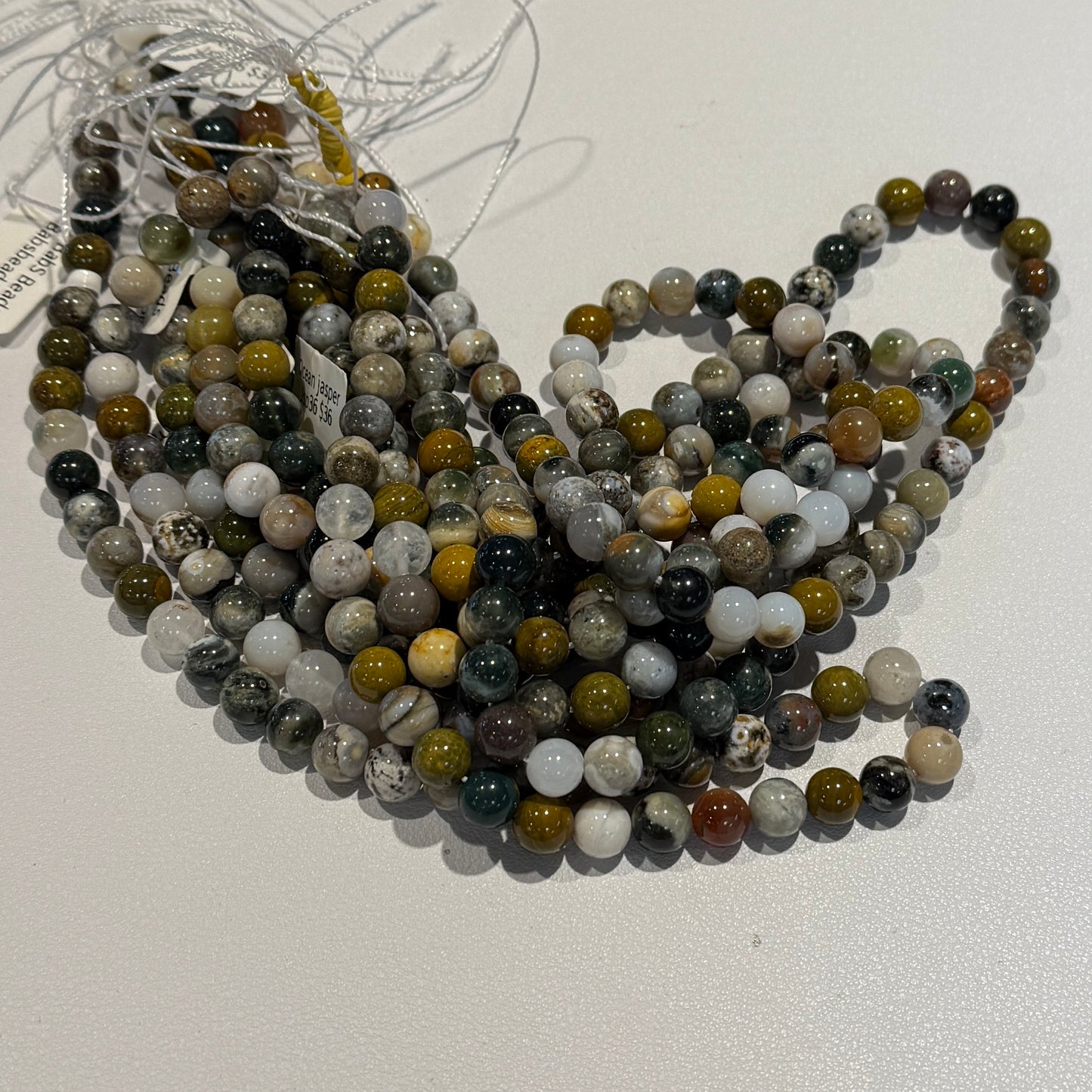 Ocean jasper 8 mm 16" strands Round Beads