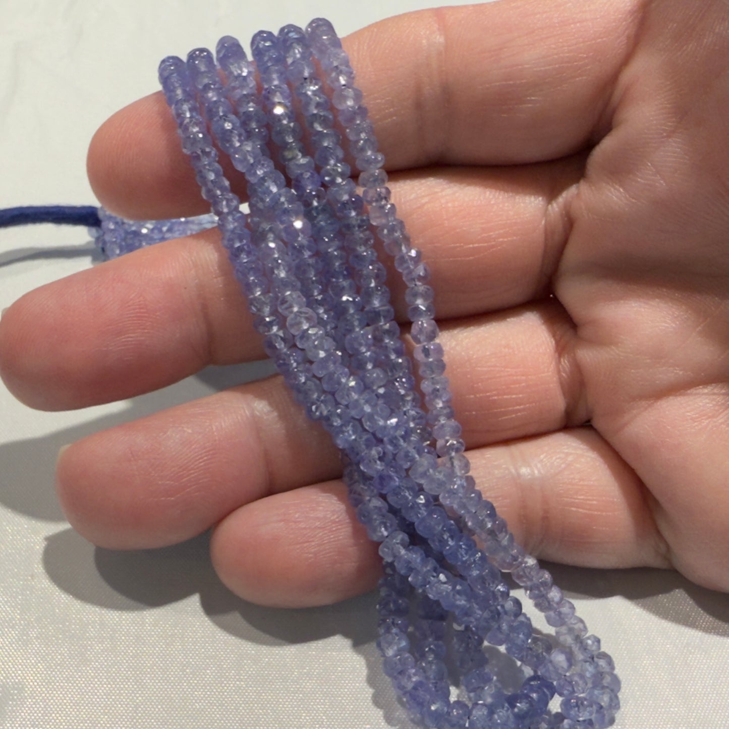 Tanzanite Beads AAA quality Faceted 3-4mm 15" strands