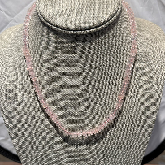 Gemstone Smooth 6mm Roundel knotted necklaces with vermeil extension clasp 16-20"