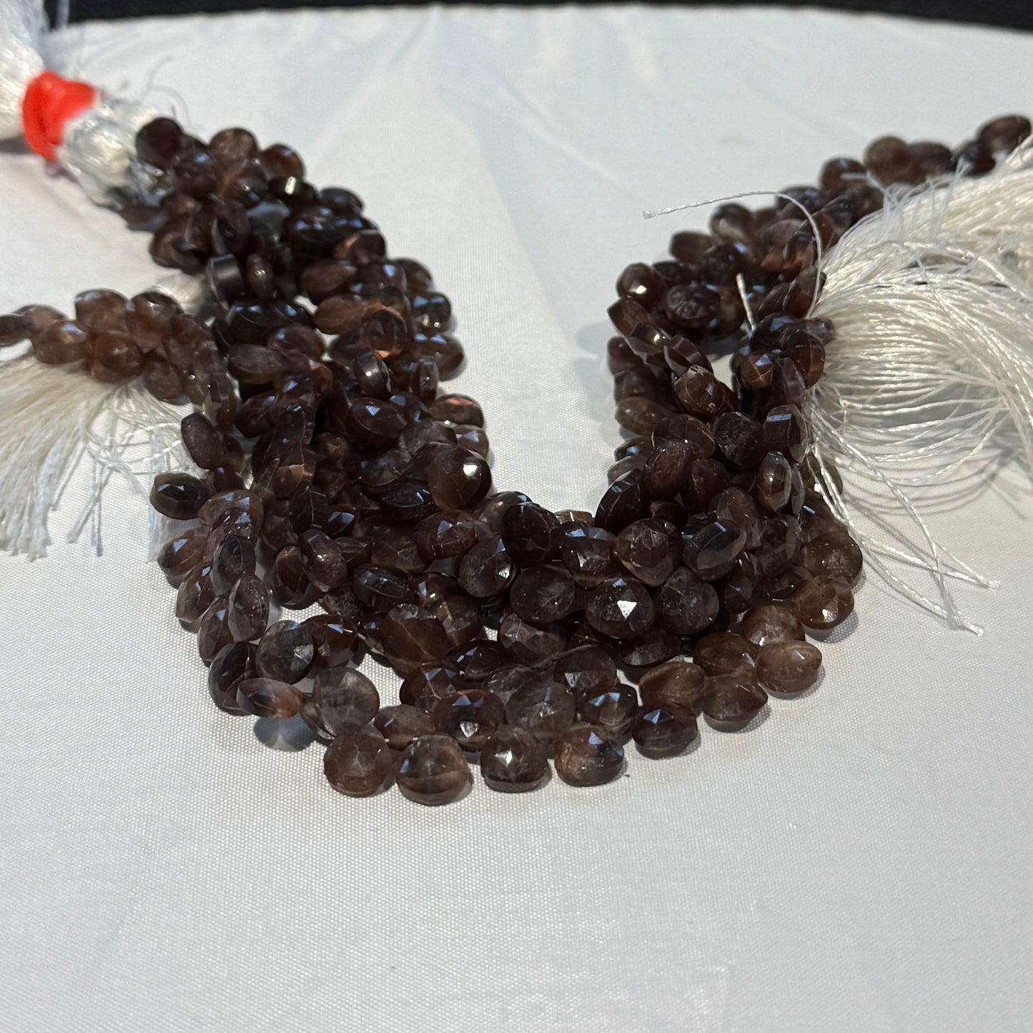 Andalusite Faceted Briolettes approx 7" Strands