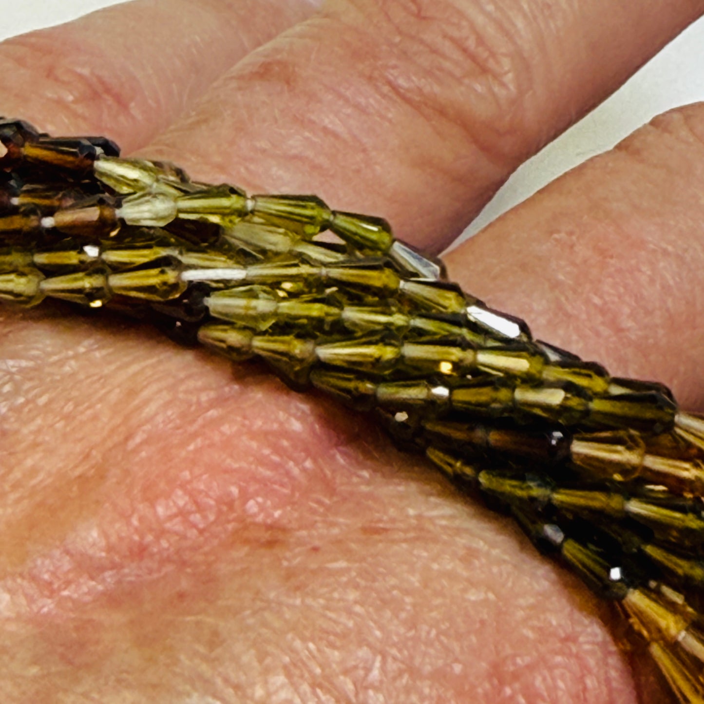 Tourmaline, Earth Colors, Faceted Vase Shape. Top Quality! 3x5 15"