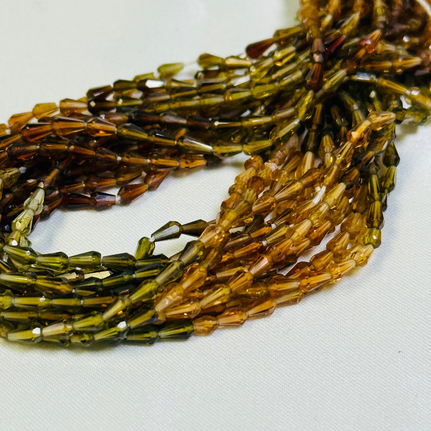 Tourmaline, Earth Colors, Faceted Vase Shape. Top Quality! 3x5 15"