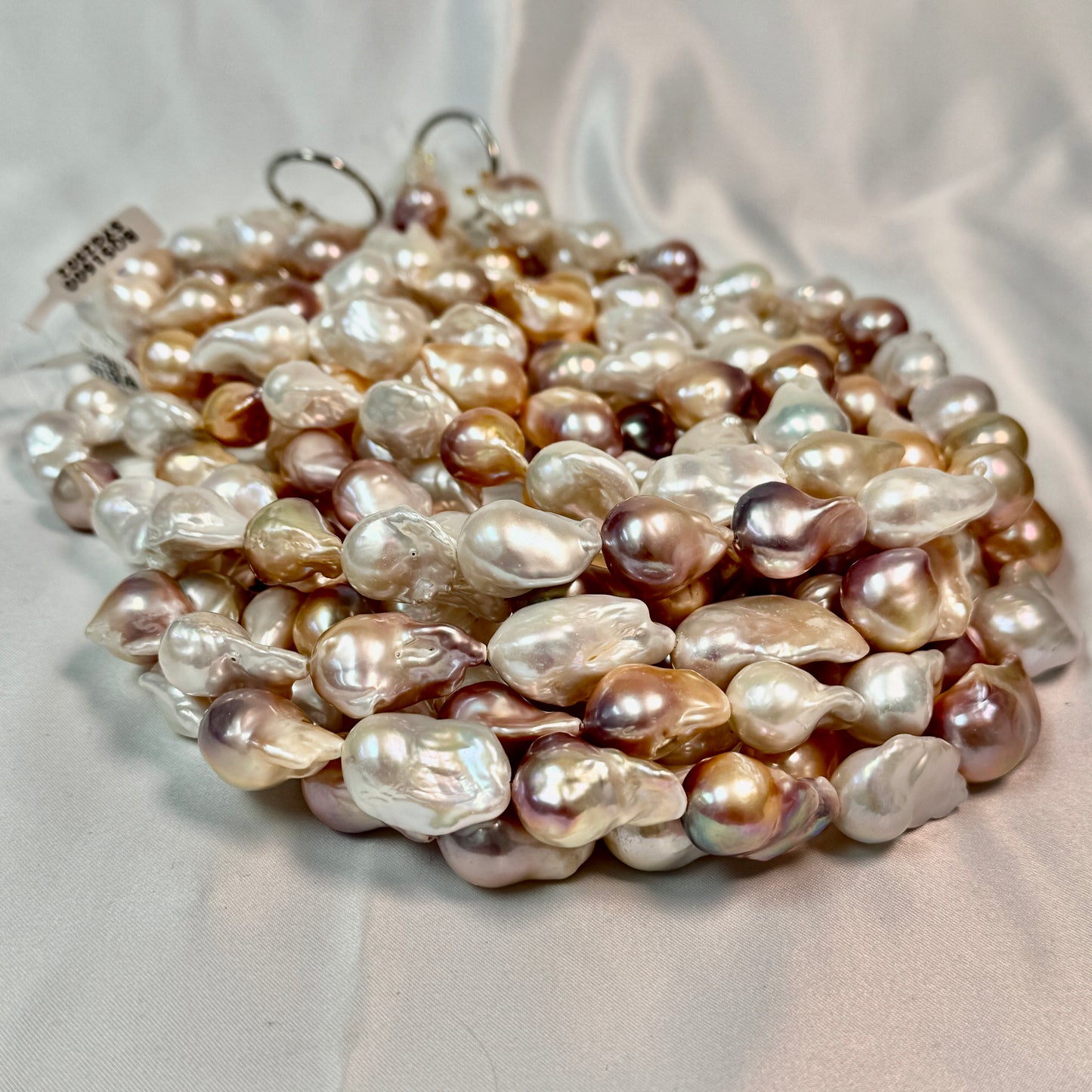 Large Baroque Pearls Multi Color 15-18mm 15" Top Quality. Natural Color!