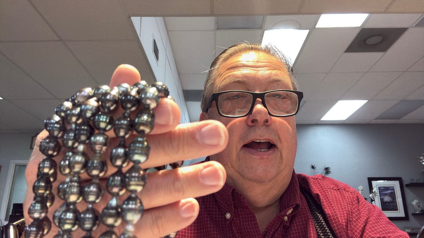 Genuine Baroque Tahitian Pearls 7-9 mm 15" strands, Great Luster