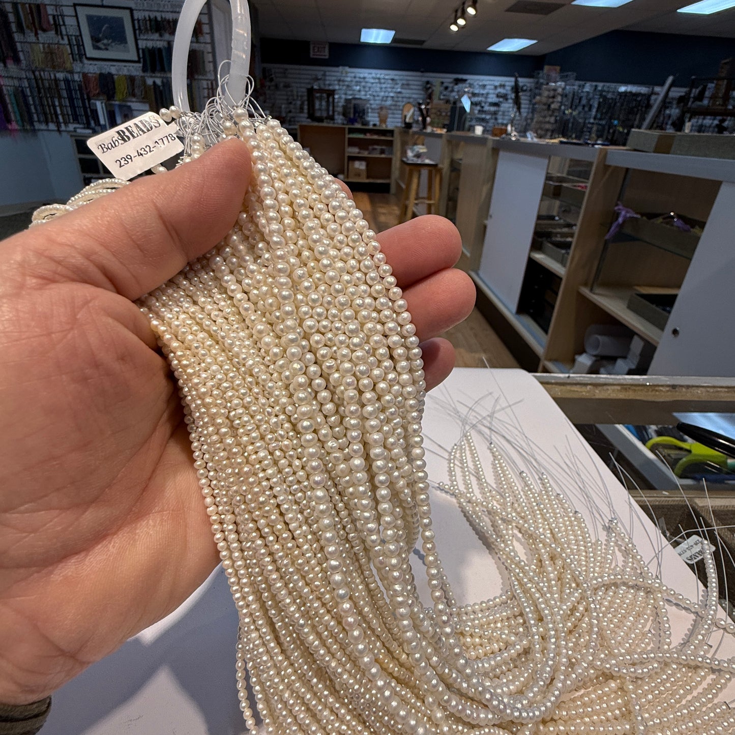 Genuine Seed pearls approx 15" strands AA quality