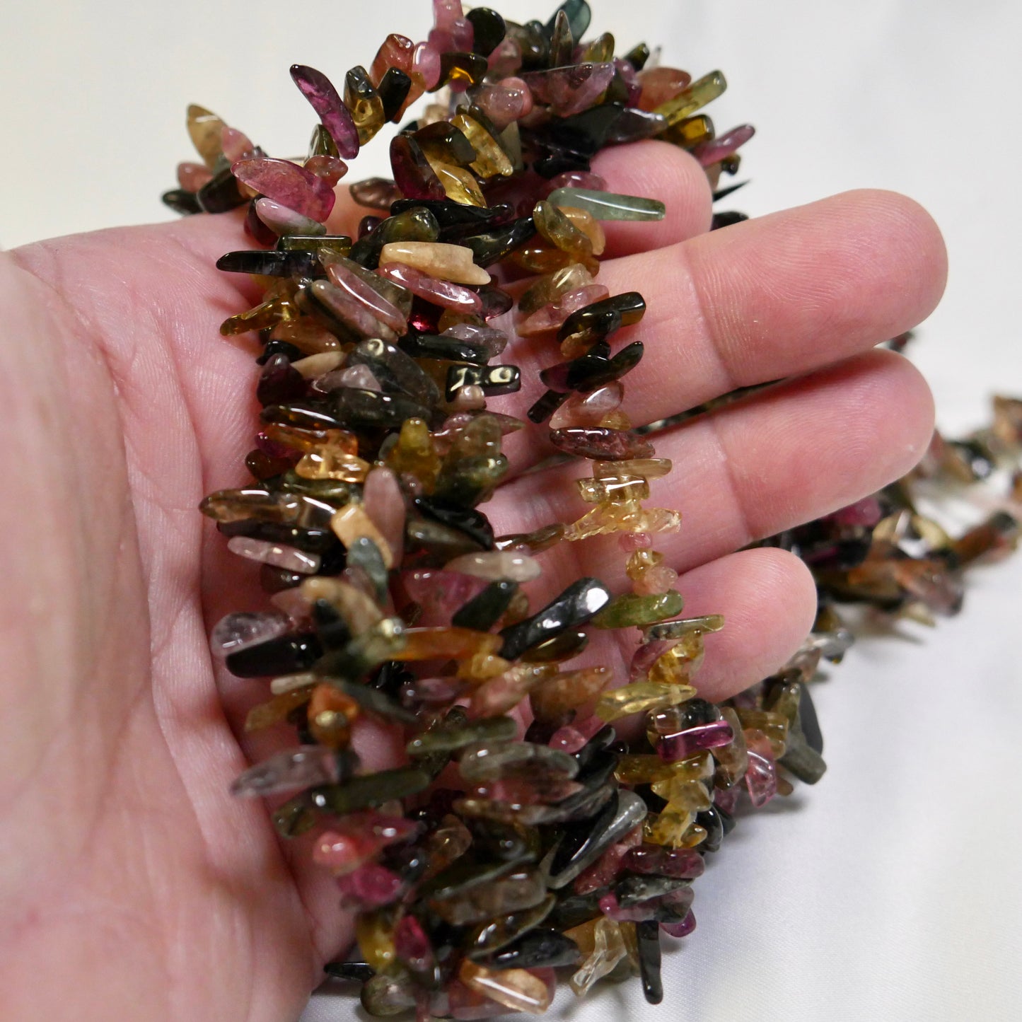 Tourmaline Tumbled nice quality! 15" strands