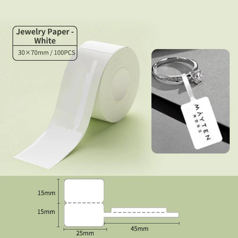 Jewelry tag labels for Niimbot M2 and M3 printer