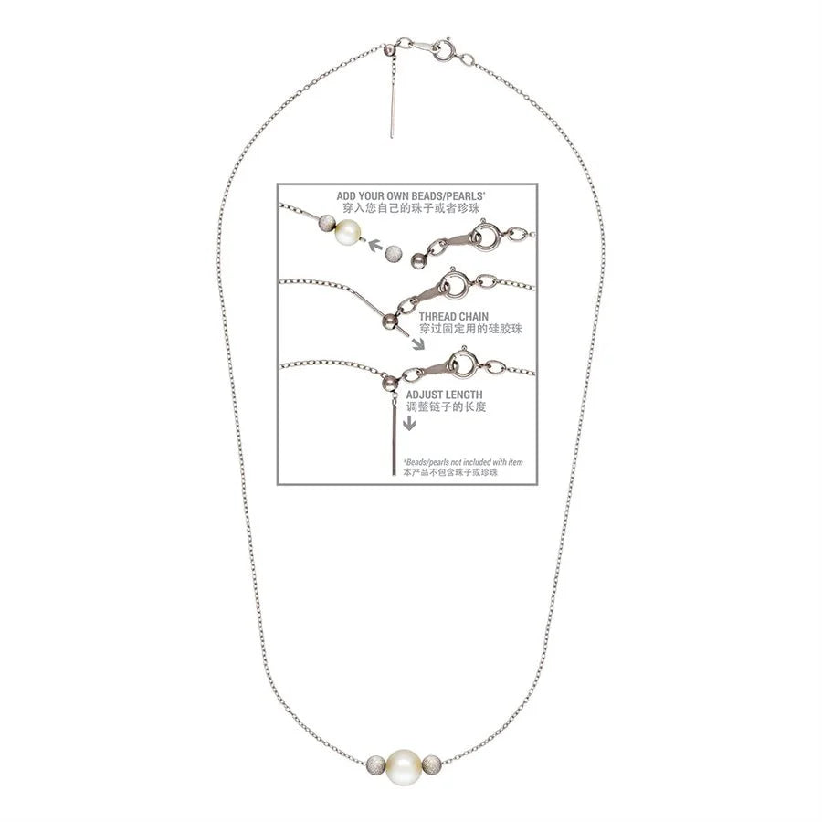 22" ADD-A-BEAD CABLE CHAIN NECKLACE