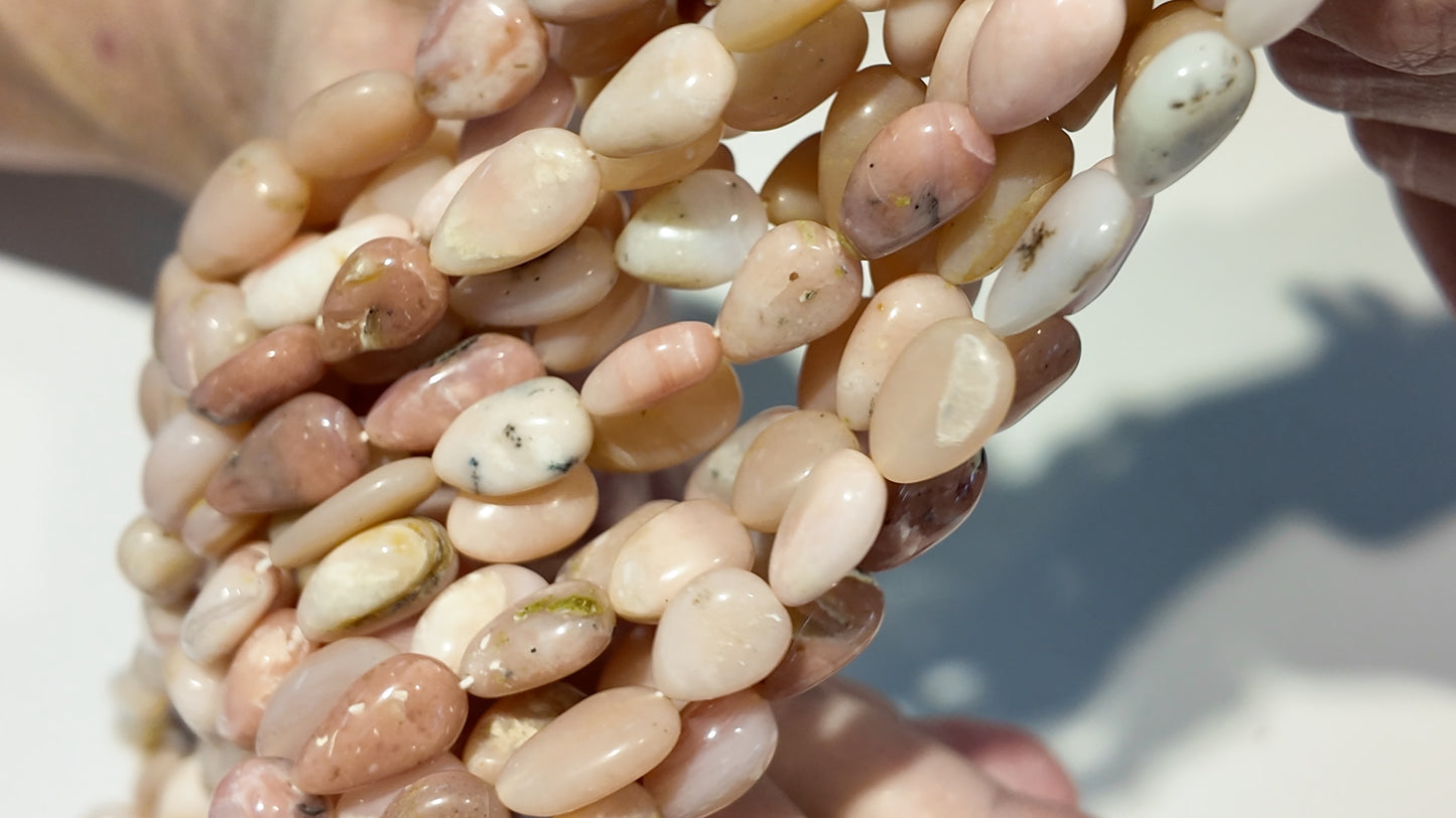 Peruvian Opal Pear Shape 15" strands.  Only $10 a strand!