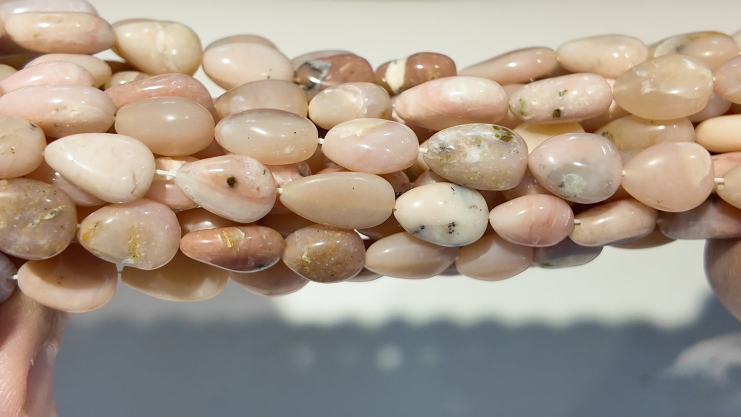 Peruvian Opal Pear Shape 15" strands.  Only $10 a strand!