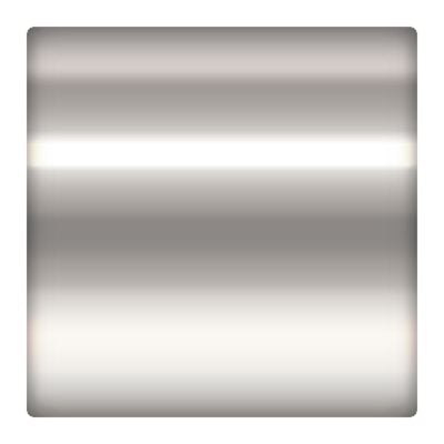 A square Sterling Silver Crimp Tube with a brushed finish and a bright horizontal highlight, shown on a white background.