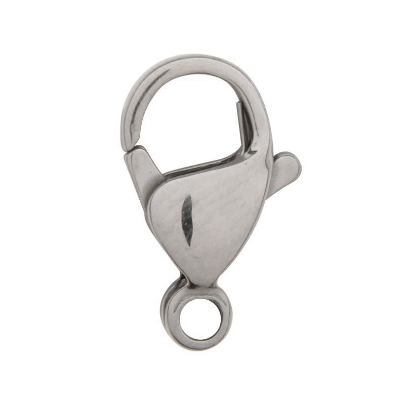 Stainless Steel Lobster Claw Clasp wtth Closed Ring - 11.6mm 5pcs