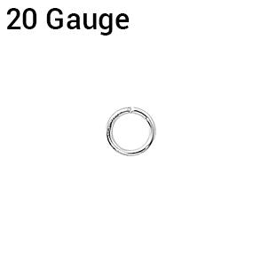 Stainless Steel Jump Ring Open Round - .032"/.8mm/20GA - 6mm OD