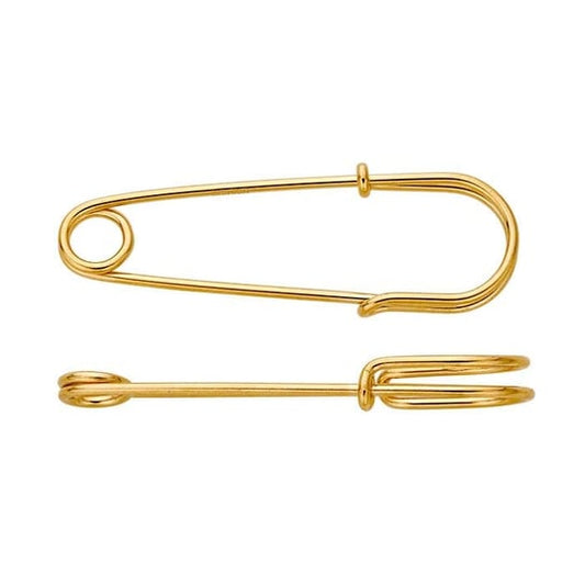 14/20 Yellow Gold-Filled Safety Pin, 1-1/4"
