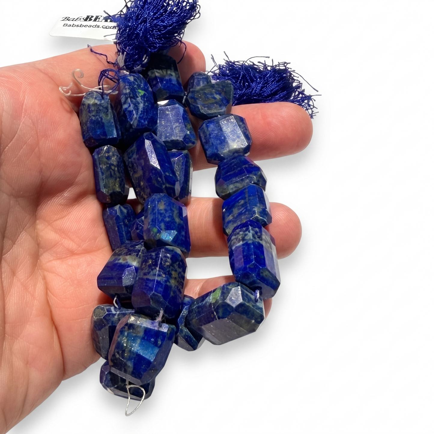 Natural Lapis Chunks!  Approx 16mm, 10" strands