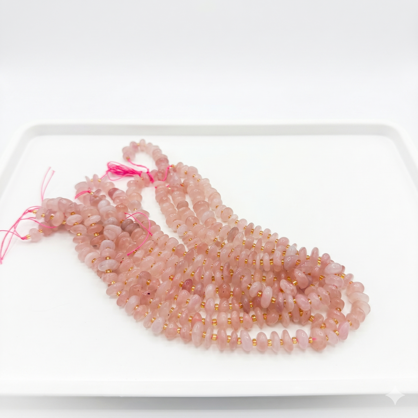 Natural, Genuine, Freeform, Center Drilled Gemstone Beads approx 15" strands