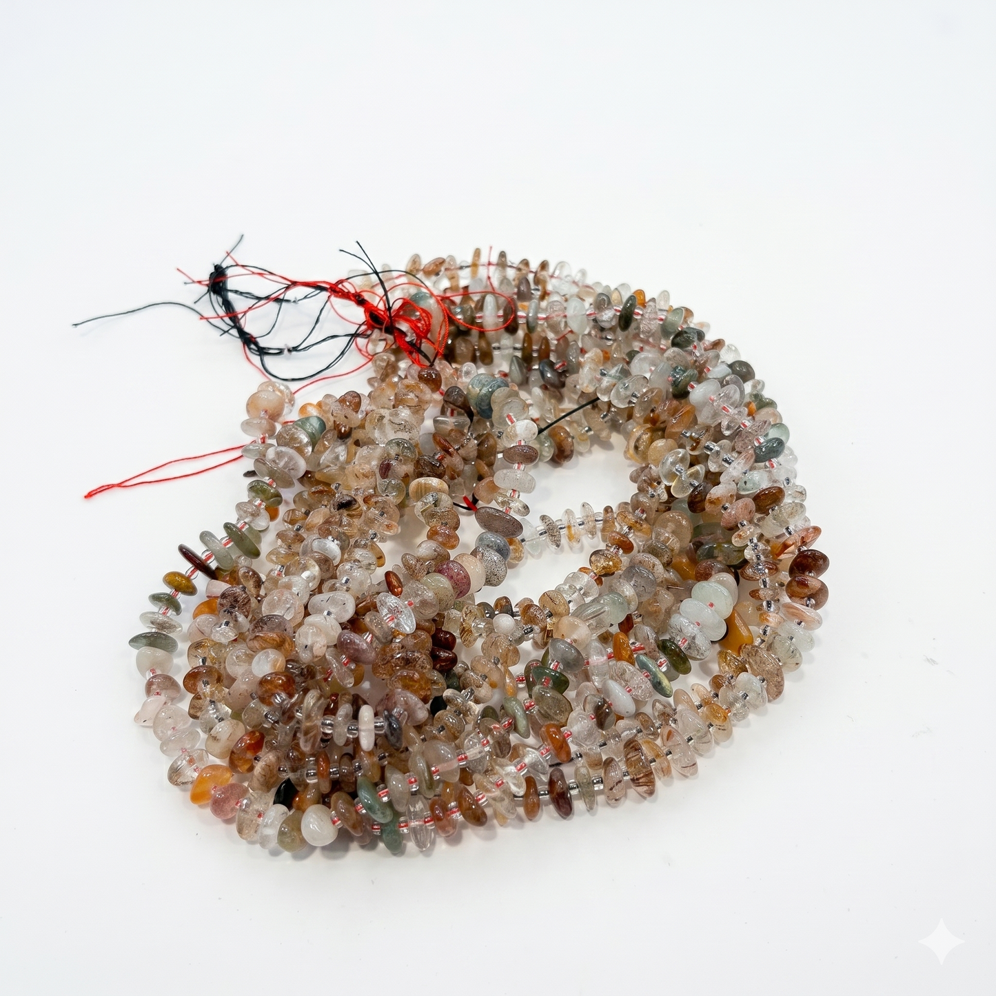 Natural, Genuine, Freeform, Center Drilled Gemstone Beads approx 15" strands