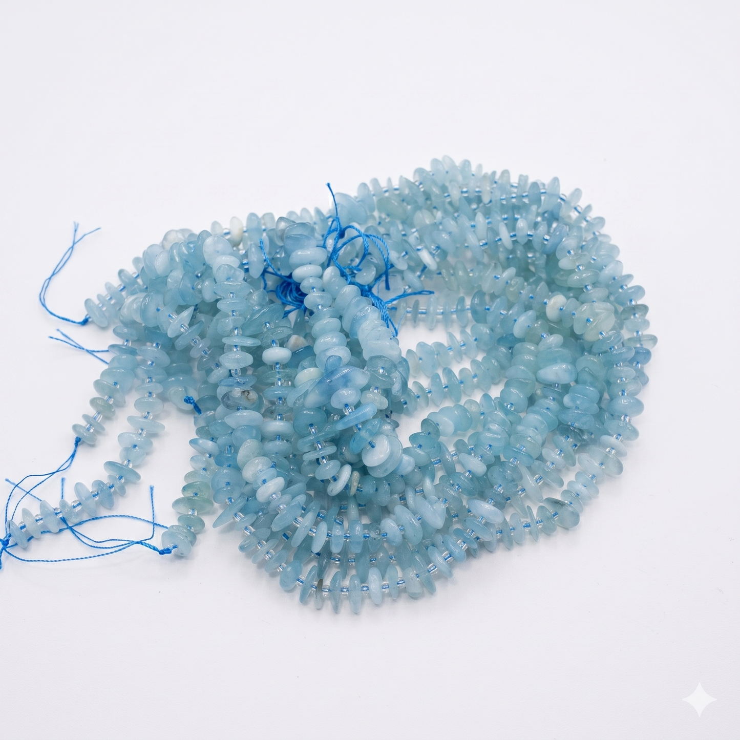 Natural, Genuine, Freeform, Center Drilled Gemstone Beads approx 15" strands