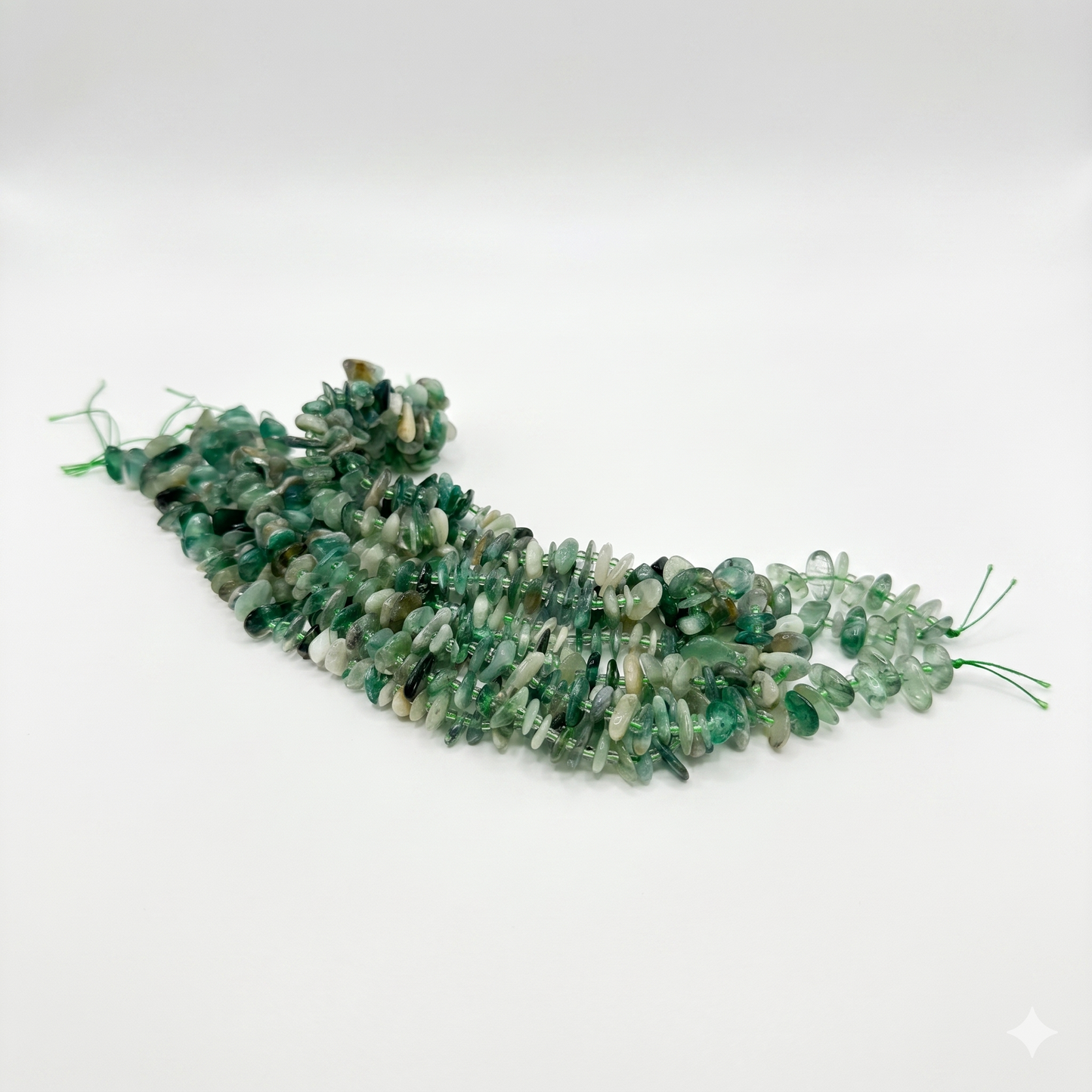 Natural, Genuine, Freeform, Center Drilled Gemstone Beads approx 15" strands