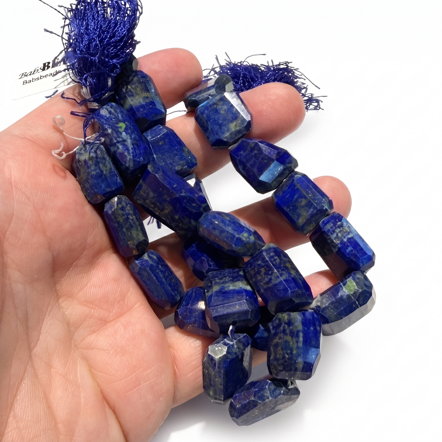 Natural Lapis Chunks!  Approx 16mm, 10" strands