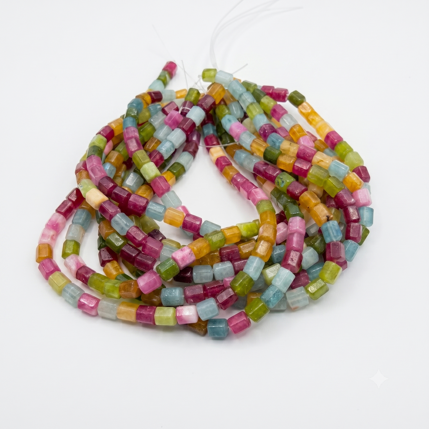 Tourmaline, color enhanced, Approx. 8x10mm 15" Strands