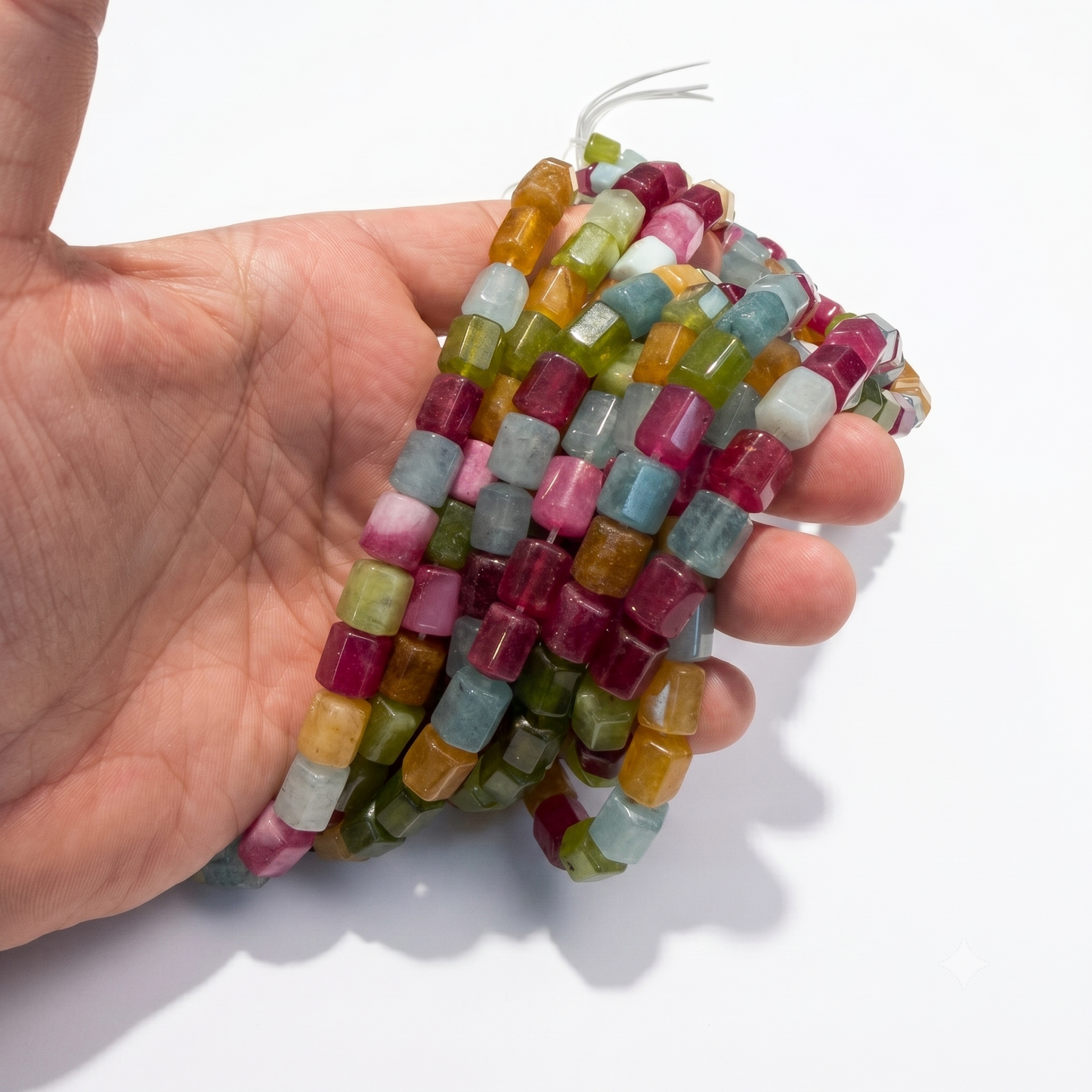 Tourmaline, color enhanced, Approx. 8x10mm 15" Strands