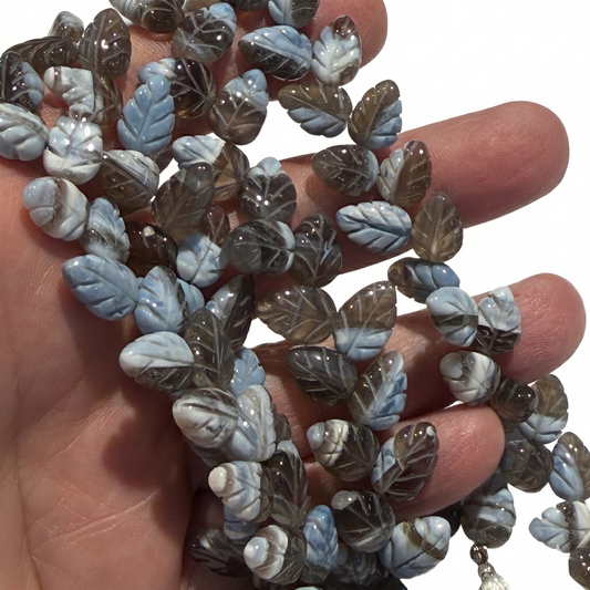 Owhyee Opal Carved Beads, approx 7" strands
