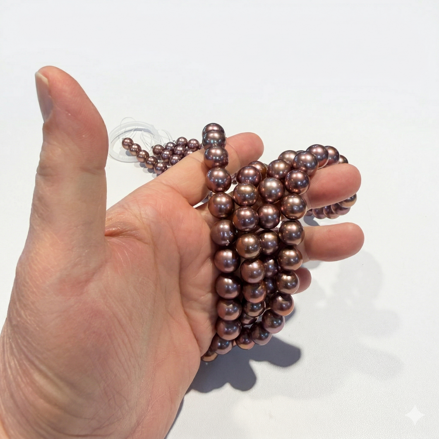Natural color Purple Edison Pearls 10-12mm 15" Strands round AAA