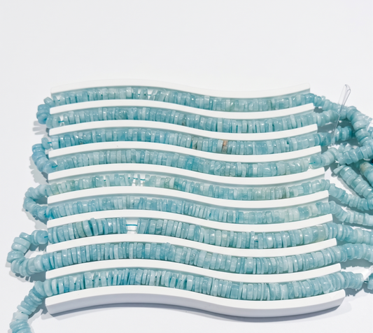 Amazonite Heishi Cut.  Approx 15" strands