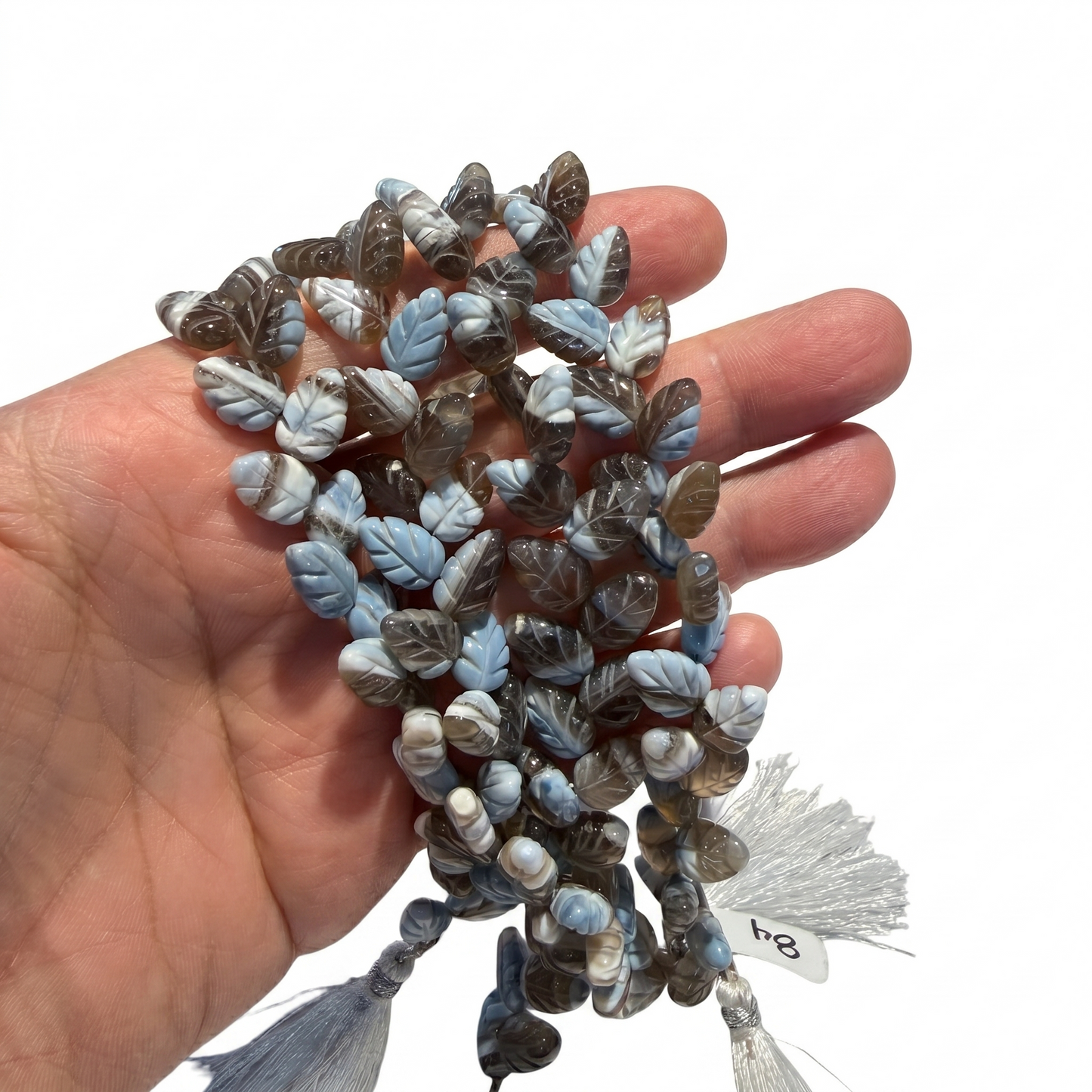 Owhyee Opal Carved Beads, approx 7" strands