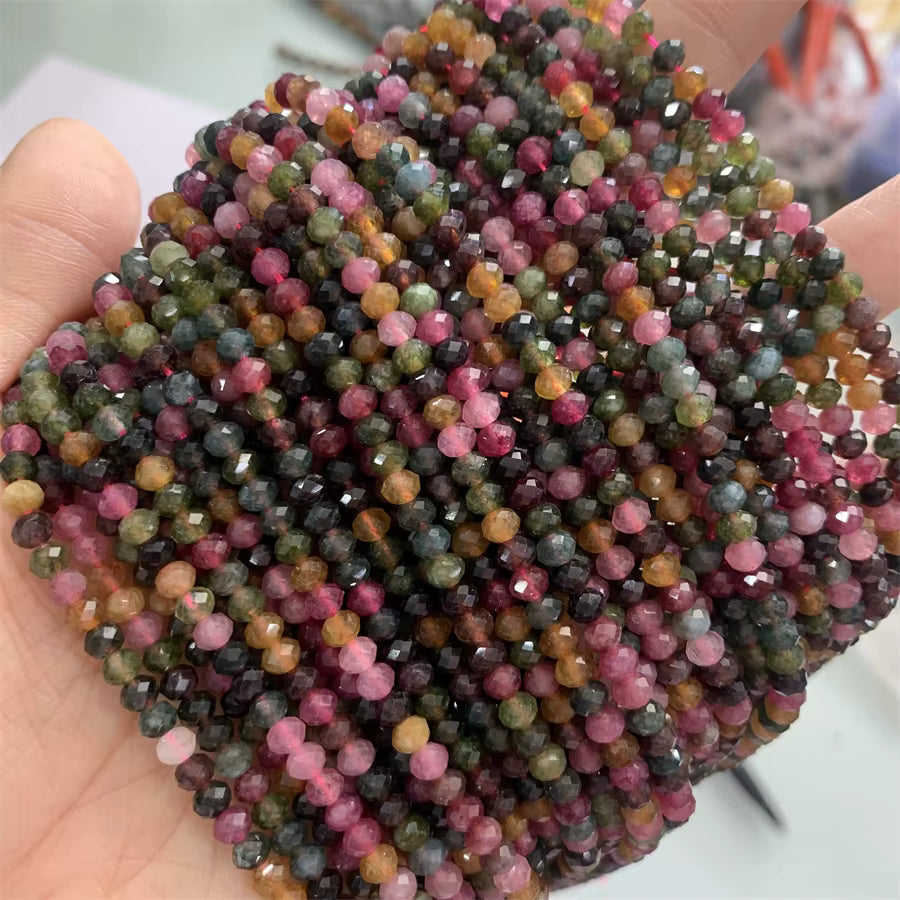 Optimized Tourmaline Beads, 15" strands