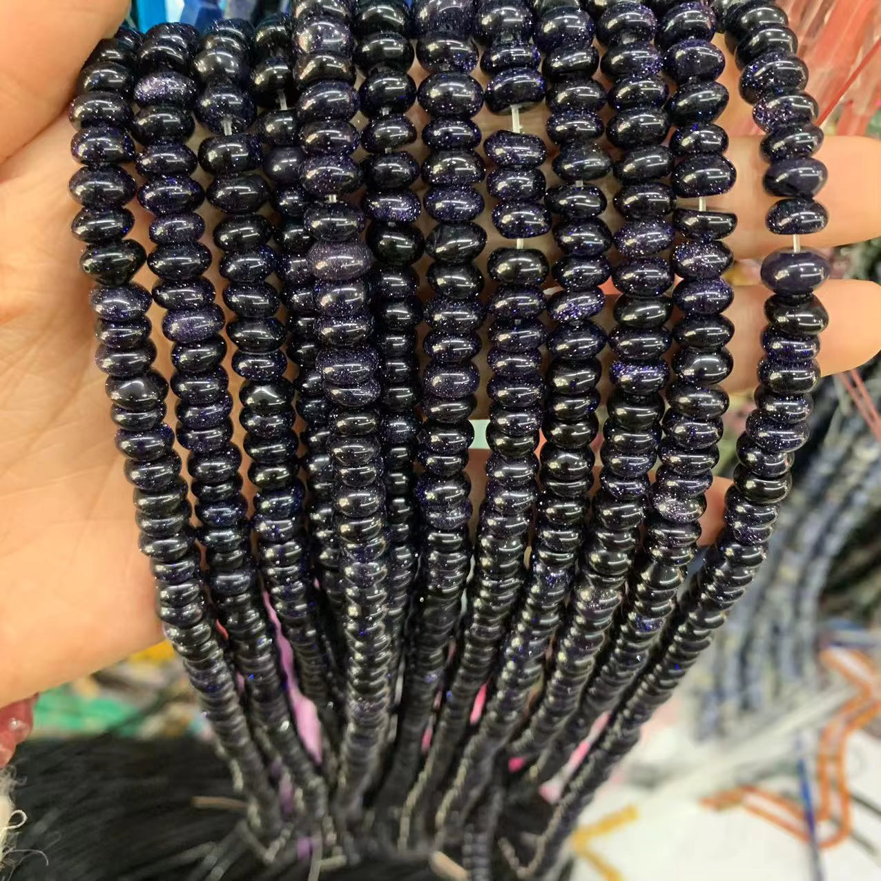 Gemstone Roundels 5x8mm 15" strands.  All $10 a strand!