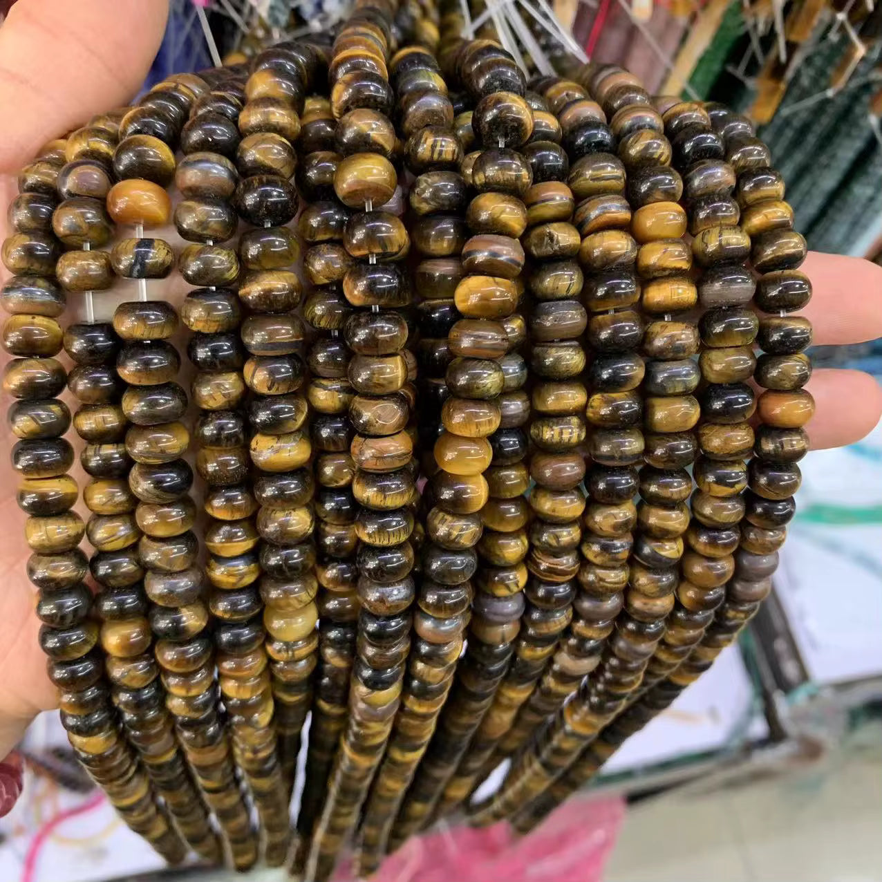 Gemstone Roundels 5x8mm 15" strands.  All $10 a strand!