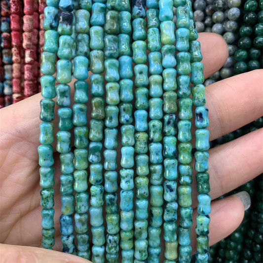 Imperial Jasper Bamboo shape 4x6mm 15" strands