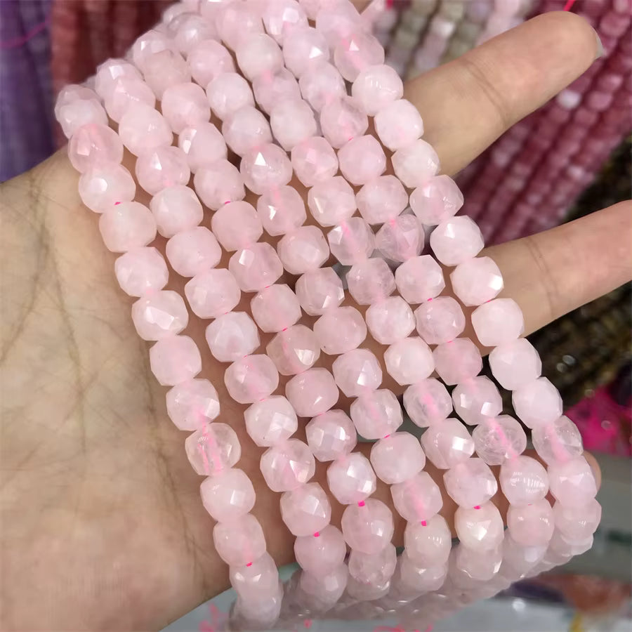 Faceted Cube Beads 8mm 15" strands